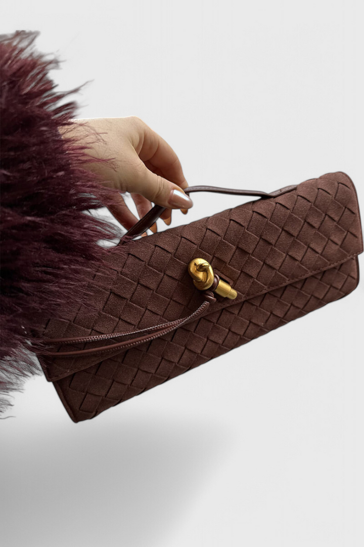 Melanie | Bolso de Hombro Clásico de Ante - Carlos Hernández Madrid