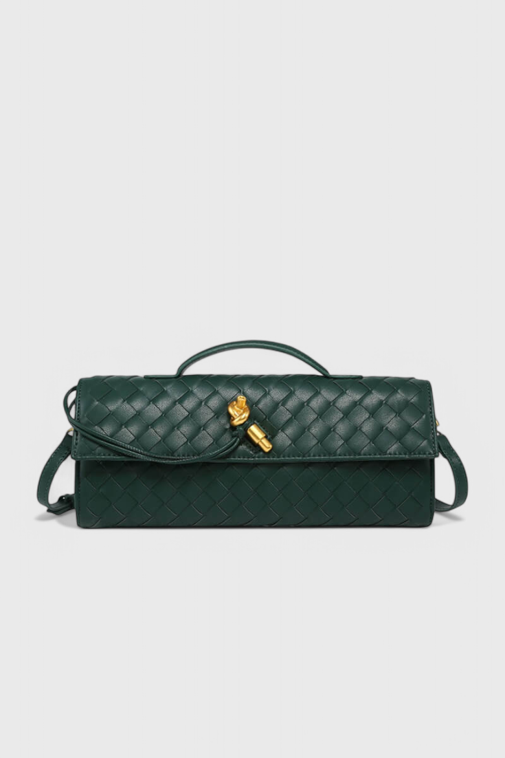 Melanie | Clutch con Detalle de Nudo Dorado - Carlos Hernández Madrid