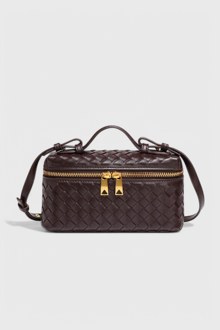 Milla | Bolso Mini Woven con Accesorios Dorados - Carlos Hernández Madrid