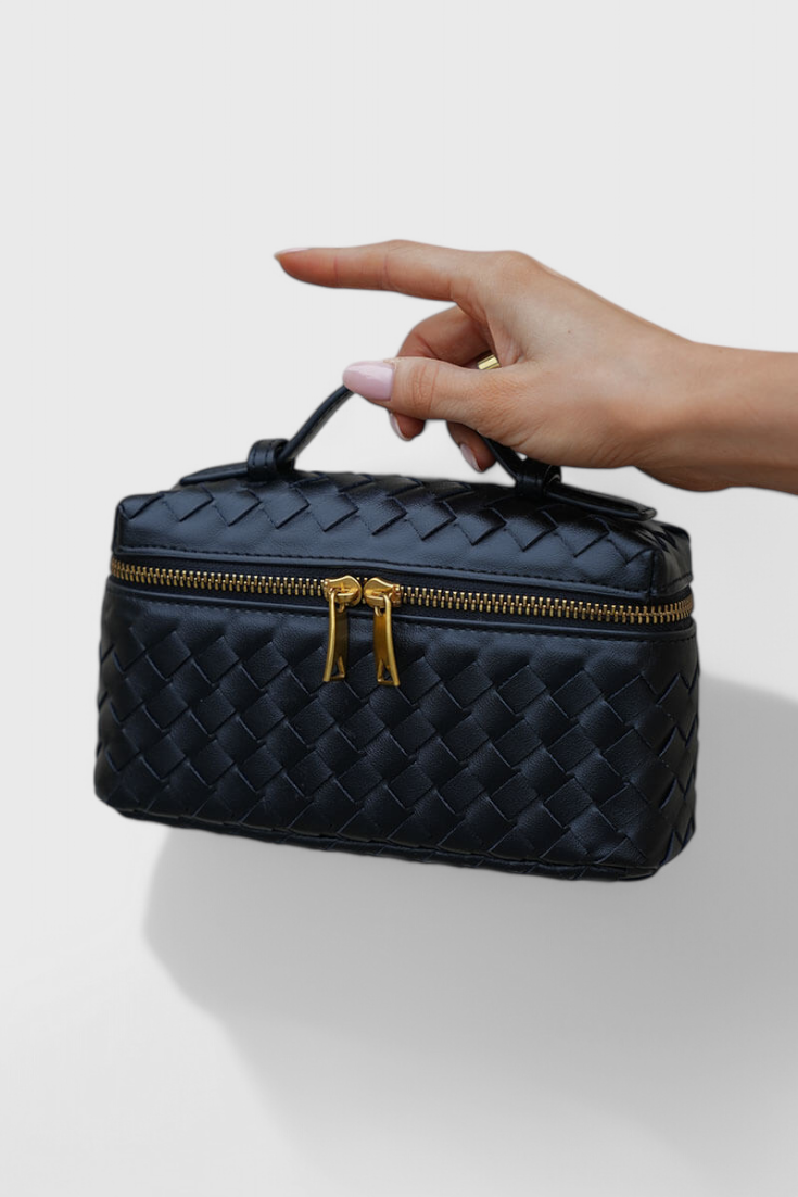 Milla | Bolso Mini Woven con Accesorios Dorados - Carlos Hernández Madrid