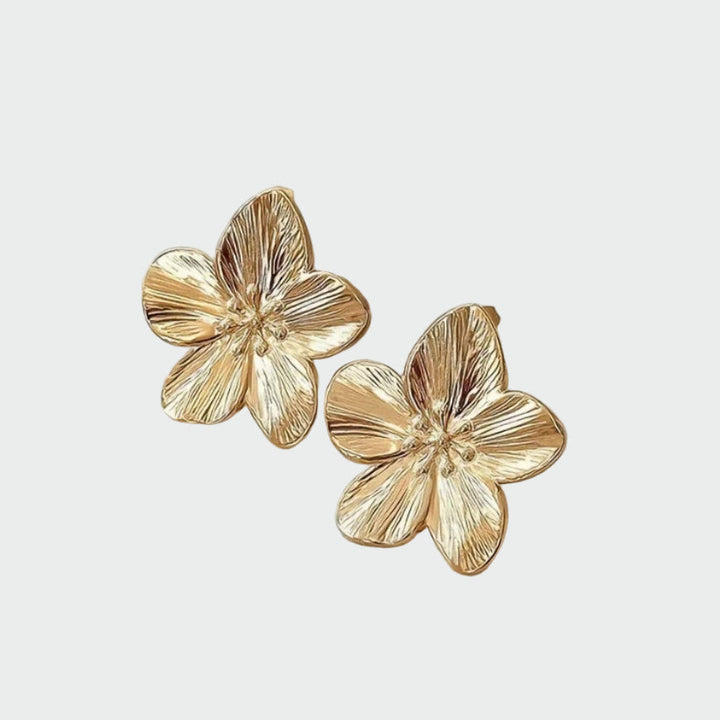PENDIENTES FLORALES CON BAÑO DE ORO - Carlos Hernández Madrid
