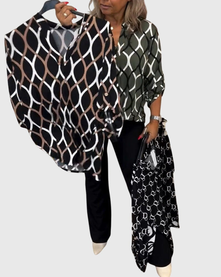 Isabel y Miguel Madrid Janny™ informal top featuring a relaxed fit and casual style, shown in a natural fabric with a simple neckline.