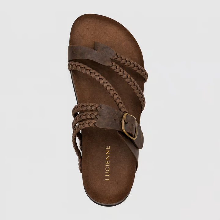 Sandalias ortopédicas Hayleigh de Isabel y Miguel Madrid, con diseño cómodo y soporte para el pie, vistas desde arriba.