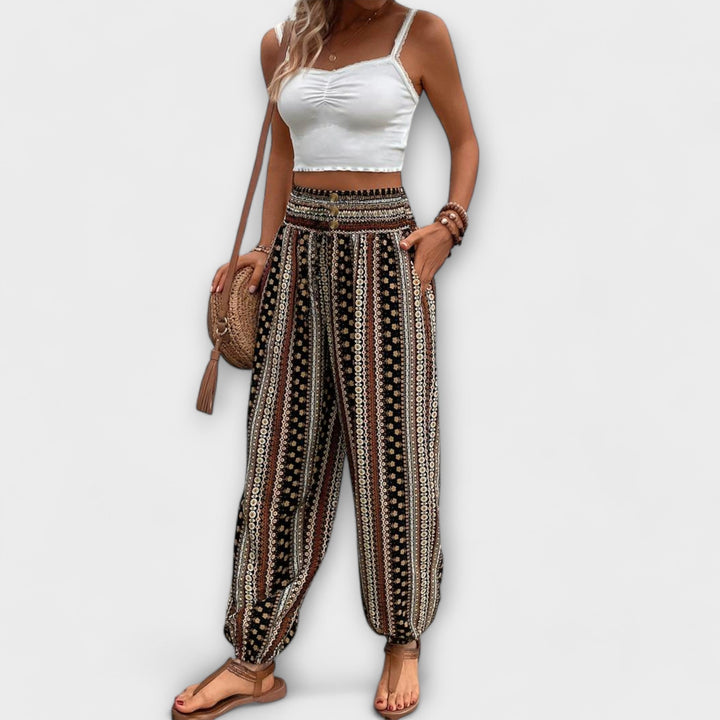 Scarlett - Pantalones de Estilo Étnico