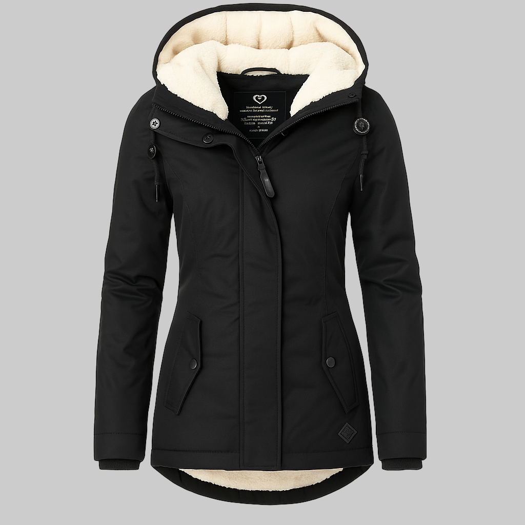 Soraya | Chaqueta Larga Impermeable con Capucha y Forro - Carlos Hernández Madrid