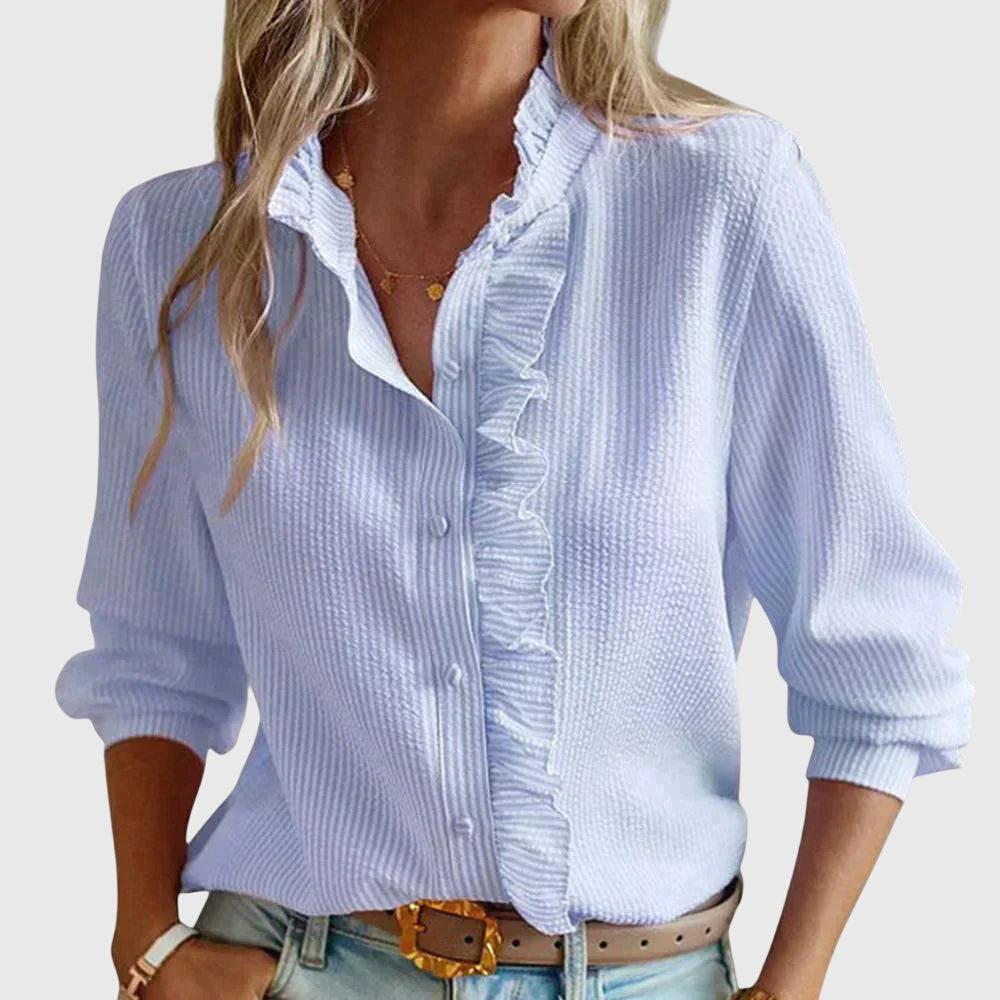 Elegant Kaitlyn™ blouse from Isabel y Miguel Madrid, featuring a stylish design and comfortable fit, perfect for sophisticated looks.
