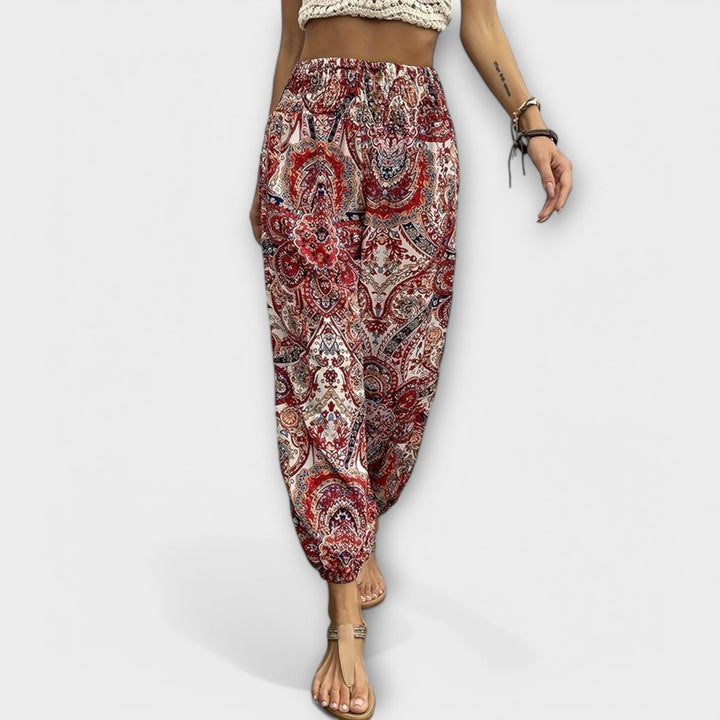 Scarlett - Pantalones con Diseño Étnico - Carlos Hernández Madrid
