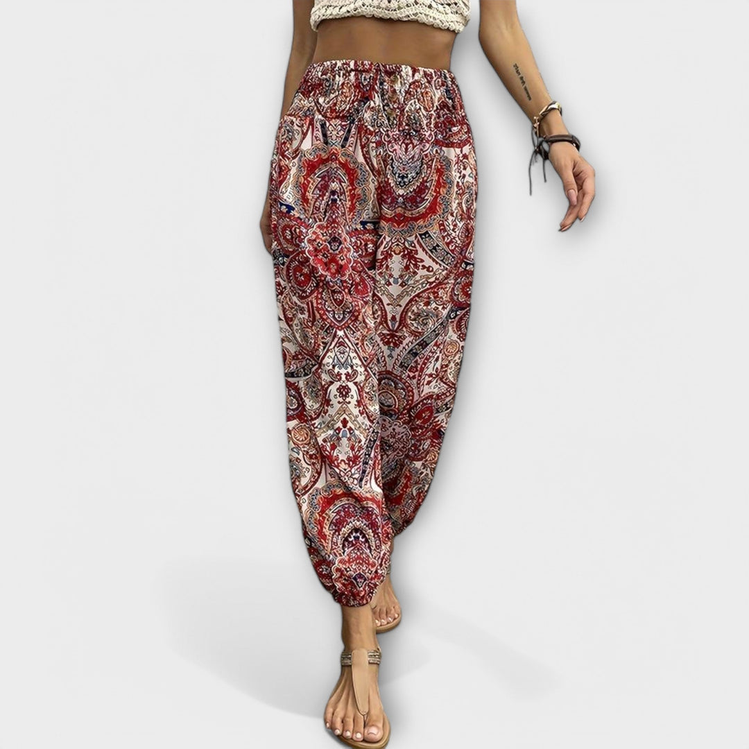 Scarlett - Pantalones con Diseño Étnico