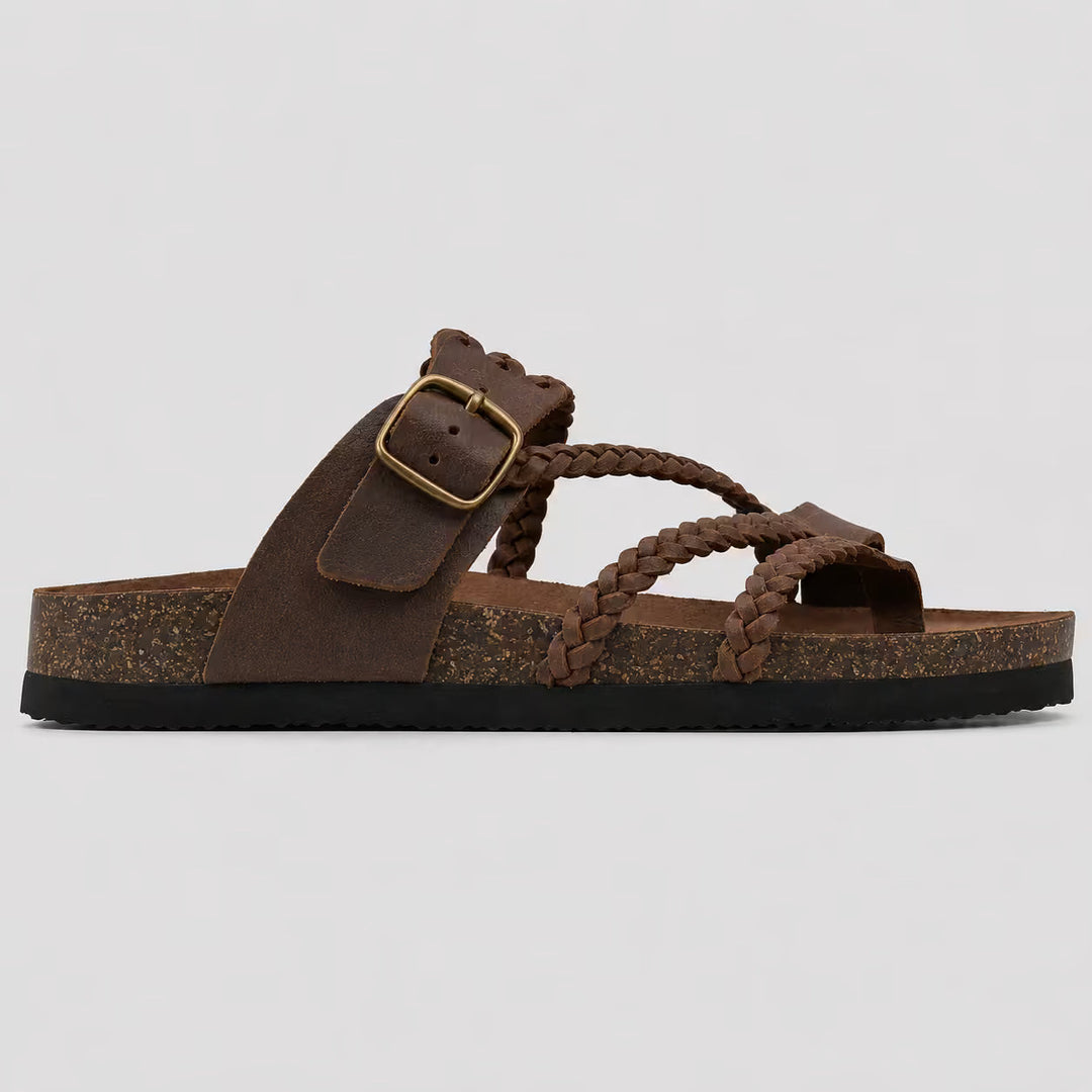Sandalias ortopédicas Hayleigh de Isabel y Miguel Madrid vistas de costado, con soporte y diseño cómodo para el pie.