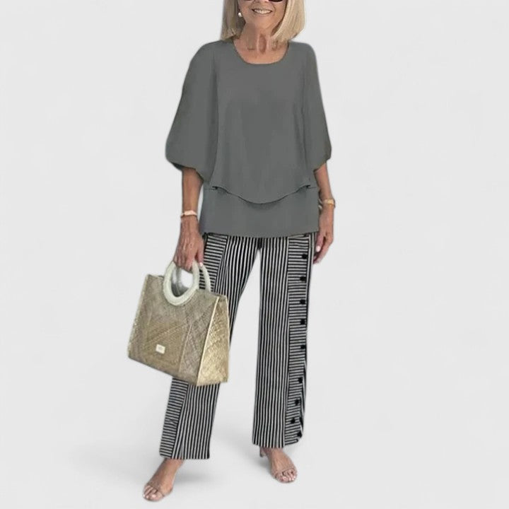 Martha | Conjunto Elegante de Dos Piezas - Carlos Hernández Madrid