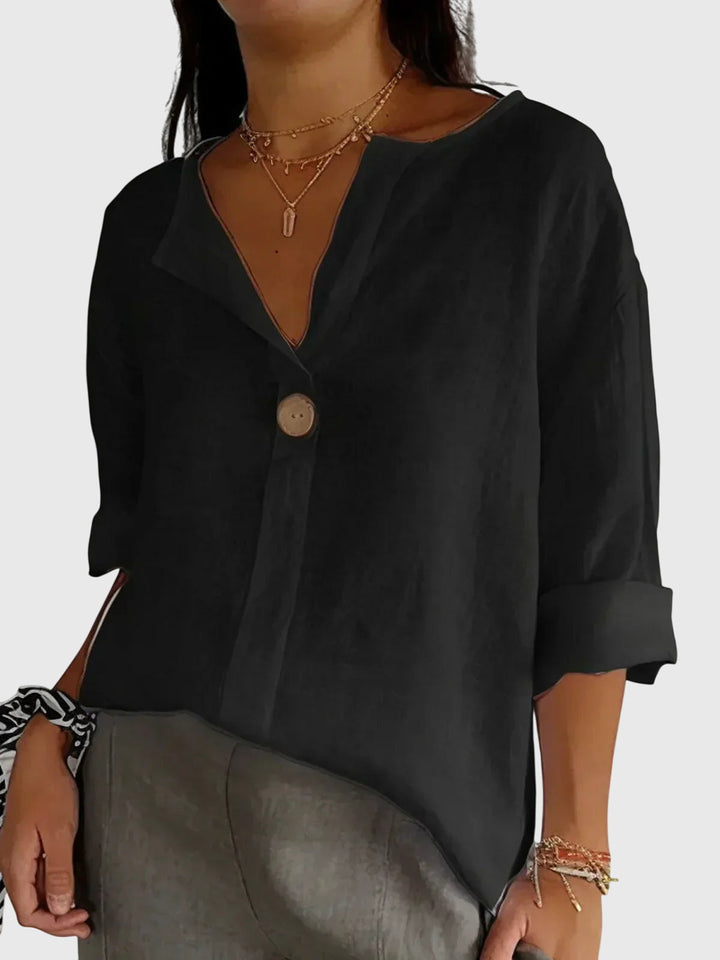 Elegant Gemma™ blouse by Isabel y Miguel Madrid, featuring comfortable, stylish design in soft fabric.