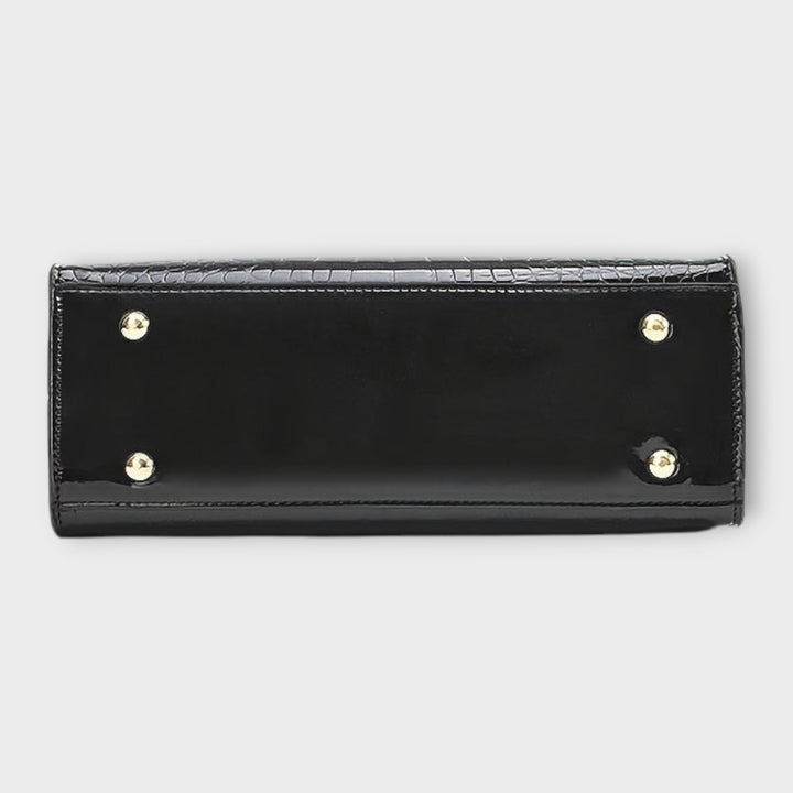 Olivia - Bolso de Mano con Diseño de Cocodrilo Brillante
