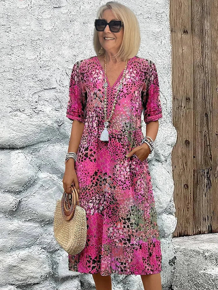 Lina | Vestido ligero con escote en V - Carlos Hernández Madrid