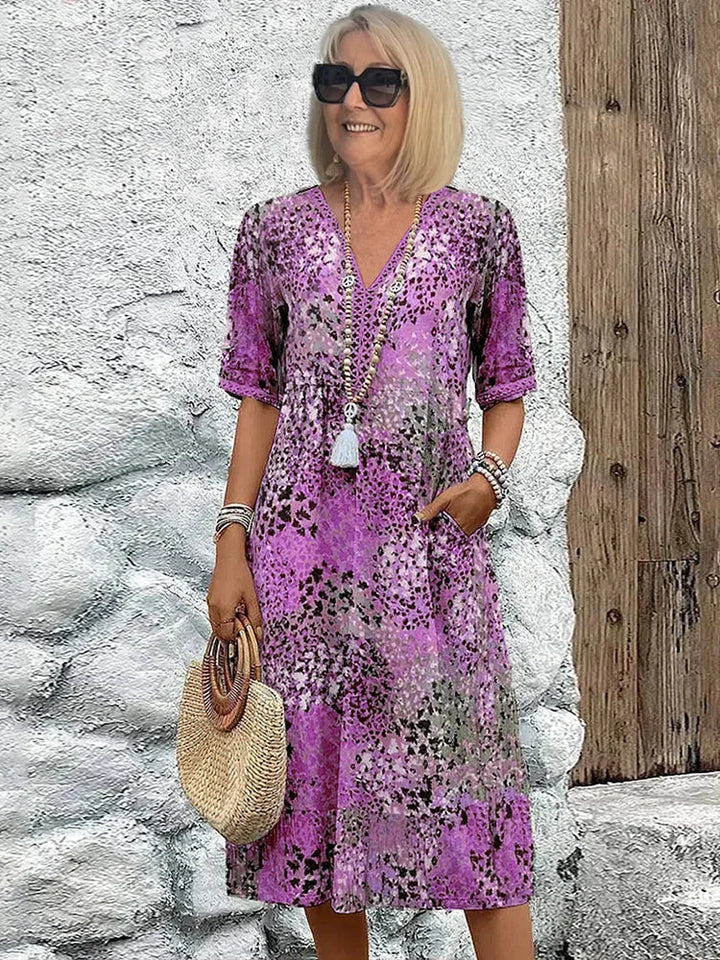 Lina | Vestido ligero con escote en V - Carlos Hernández Madrid