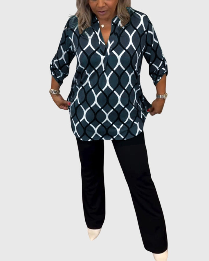 Casual Janny™ top by Isabel y Miguel Madrid, featuring a relaxed fit and stylish design, displayed on a model.