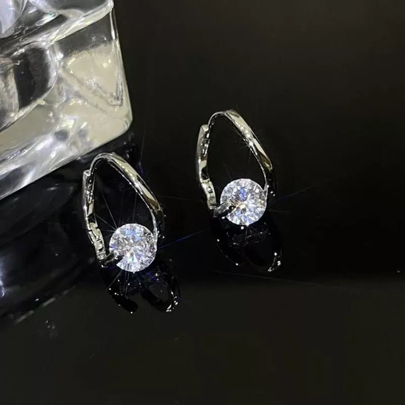 Pendientes Circonita - Plata - Carlos Hernández Madrid
