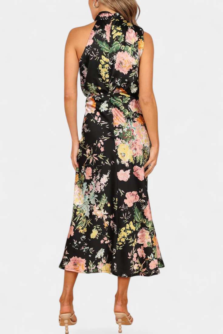 Lisa | Maxi Floral Halter - Carlos Hernández Madrid
