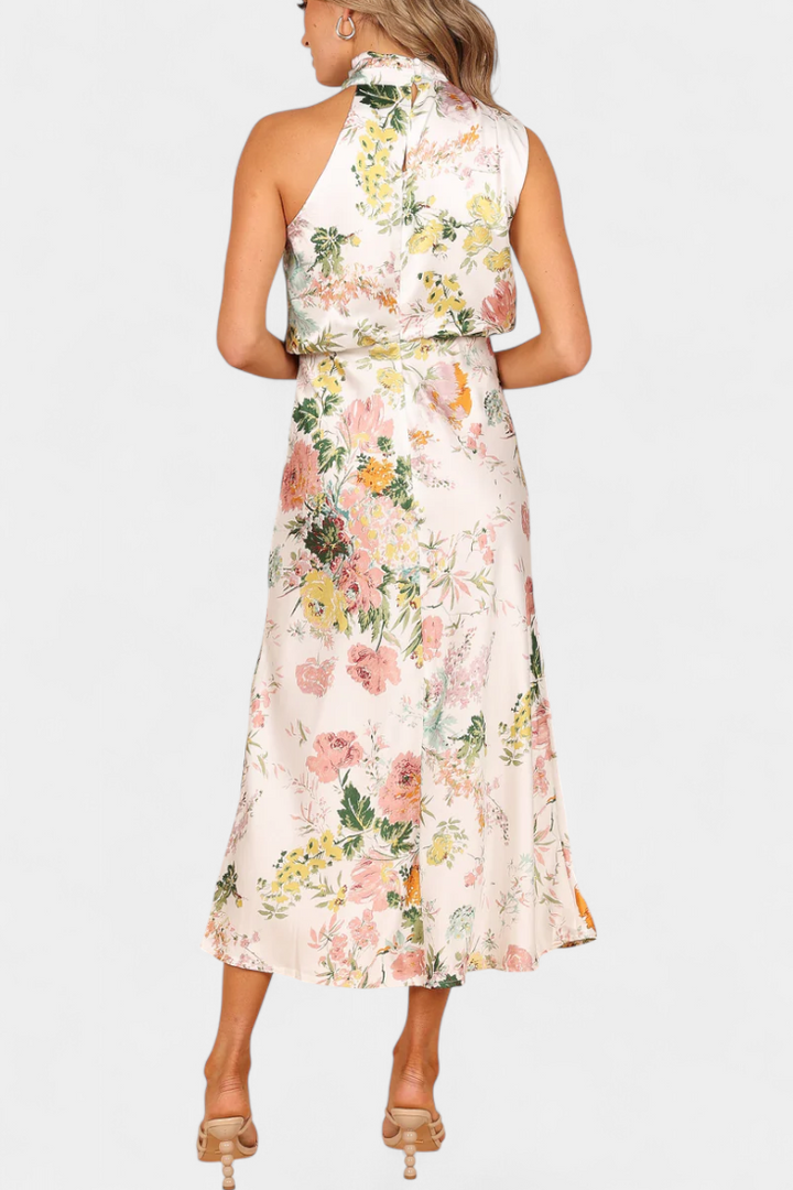 Lisa | Maxi Floral Halter - Carlos Hernández Madrid