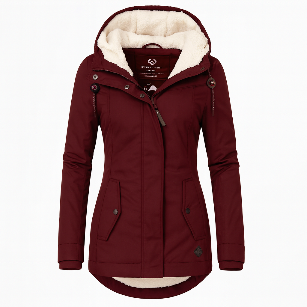 Soraya | Chaqueta Larga Impermeable con Capucha y Forro - Carlos Hernández Madrid