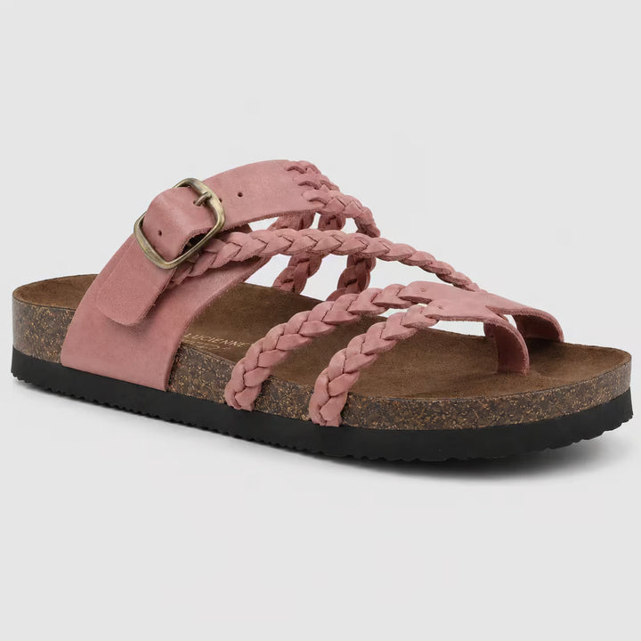 Sandalias ortopédicas Isabel y Miguel Madrid en color rosa, con plantilla cómoda y suela antideslizante para mujer.