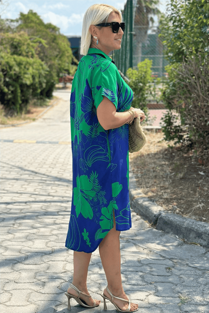 Naomi | Vestido con estampado de flores - Carlos Hernández Madrid